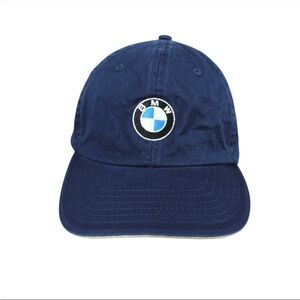 BMW Lifestyle Baseball Cap Strap Back Adult One Size Navy Blue NWT